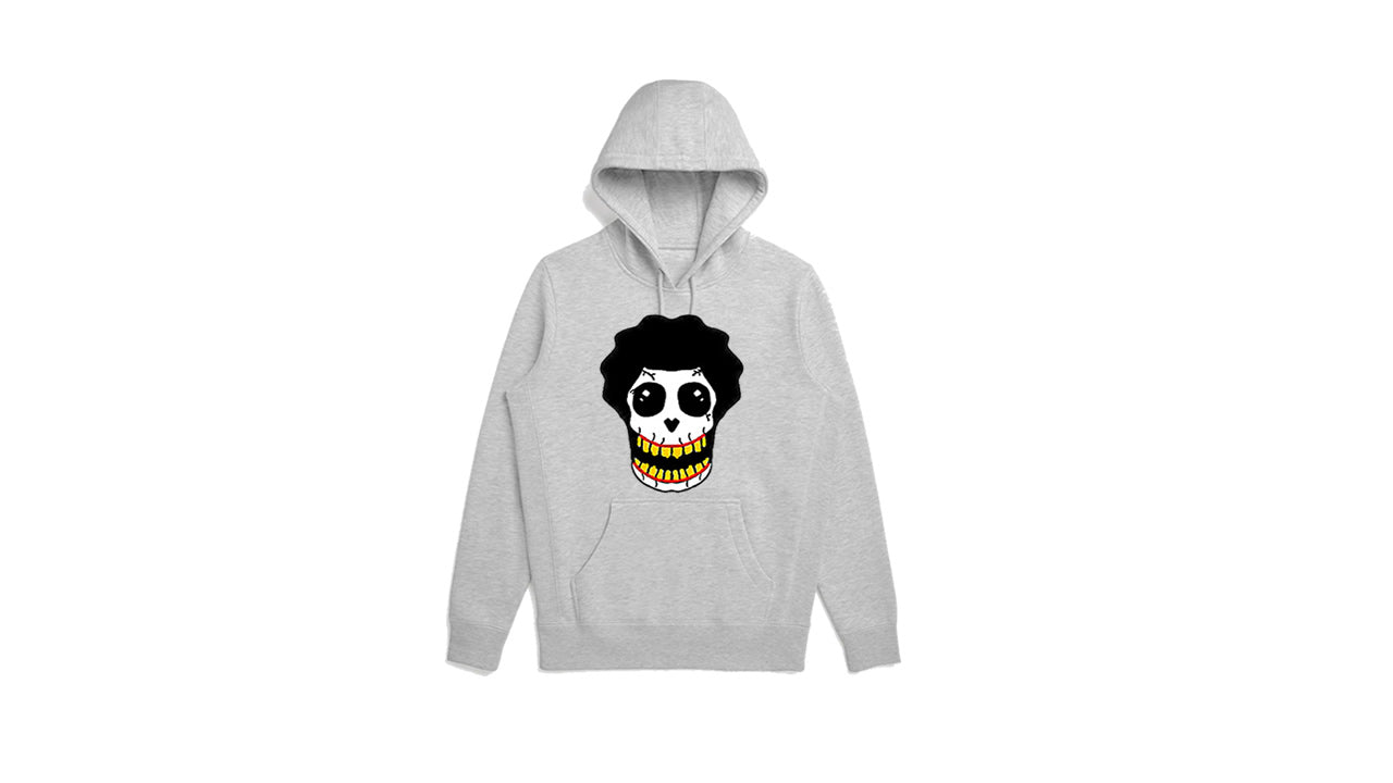 Gray skull Hoodie