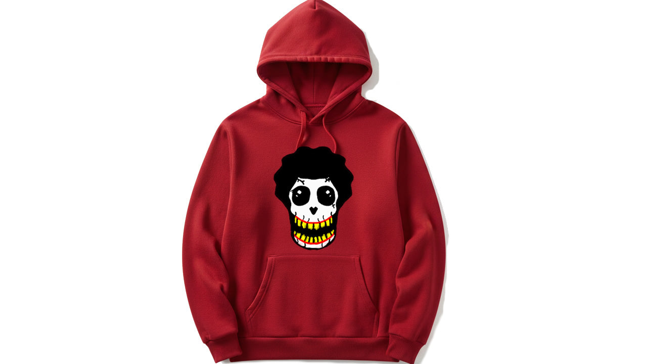 Red skull Hoodie