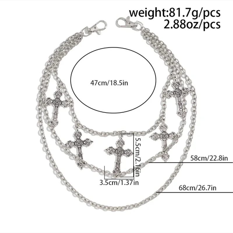 Fashion Punk Metal Pants Chain