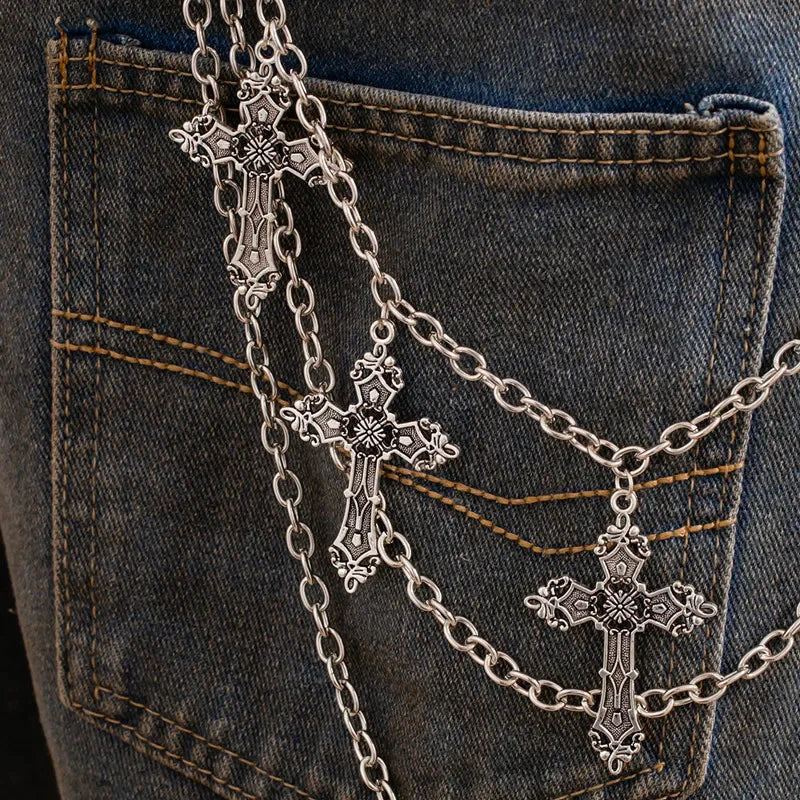 Fashion Punk Metal Pants Chain