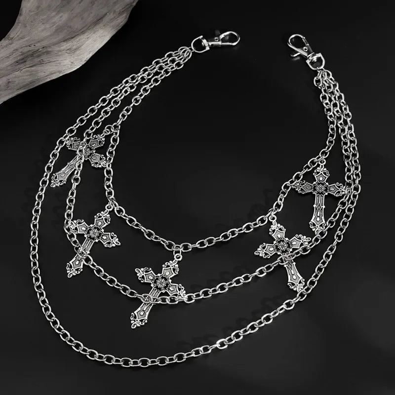Fashion Punk Metal Pants Chain