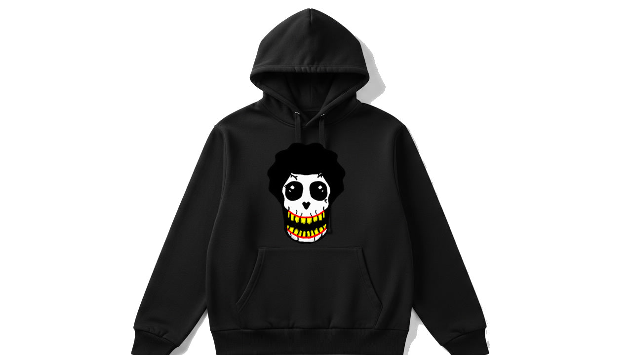 Black skull hoodie