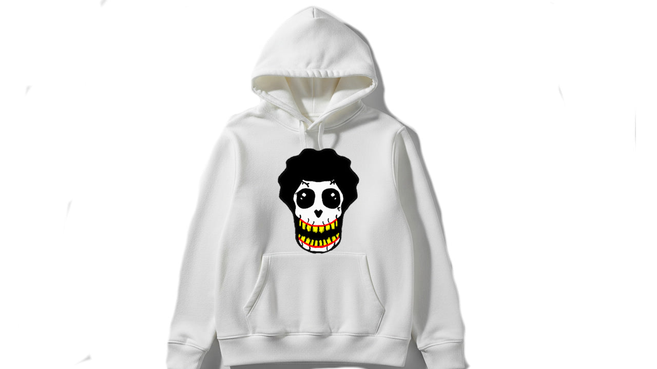 White skull hoodie