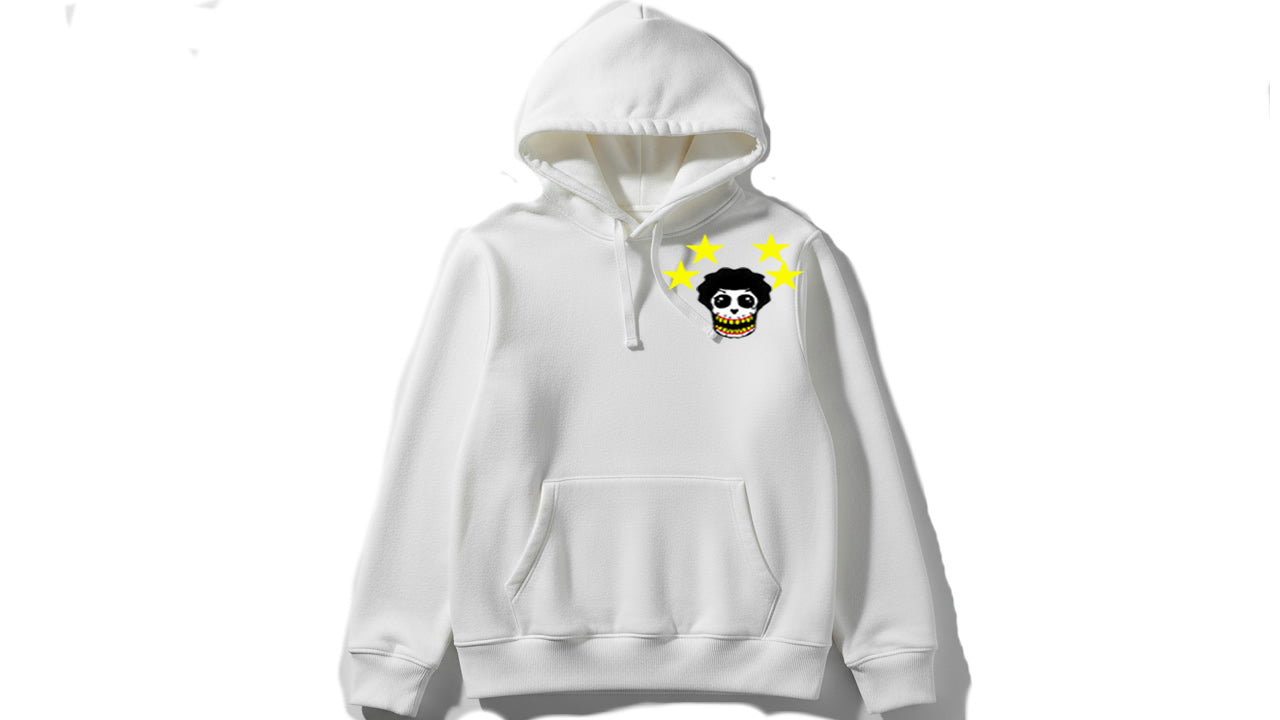 White skull star Hoodie